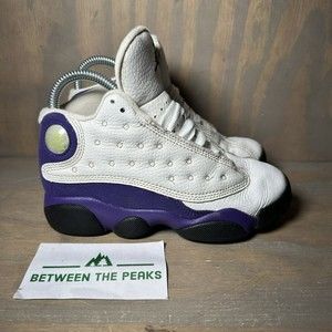 Kids White and Purple Sneakers